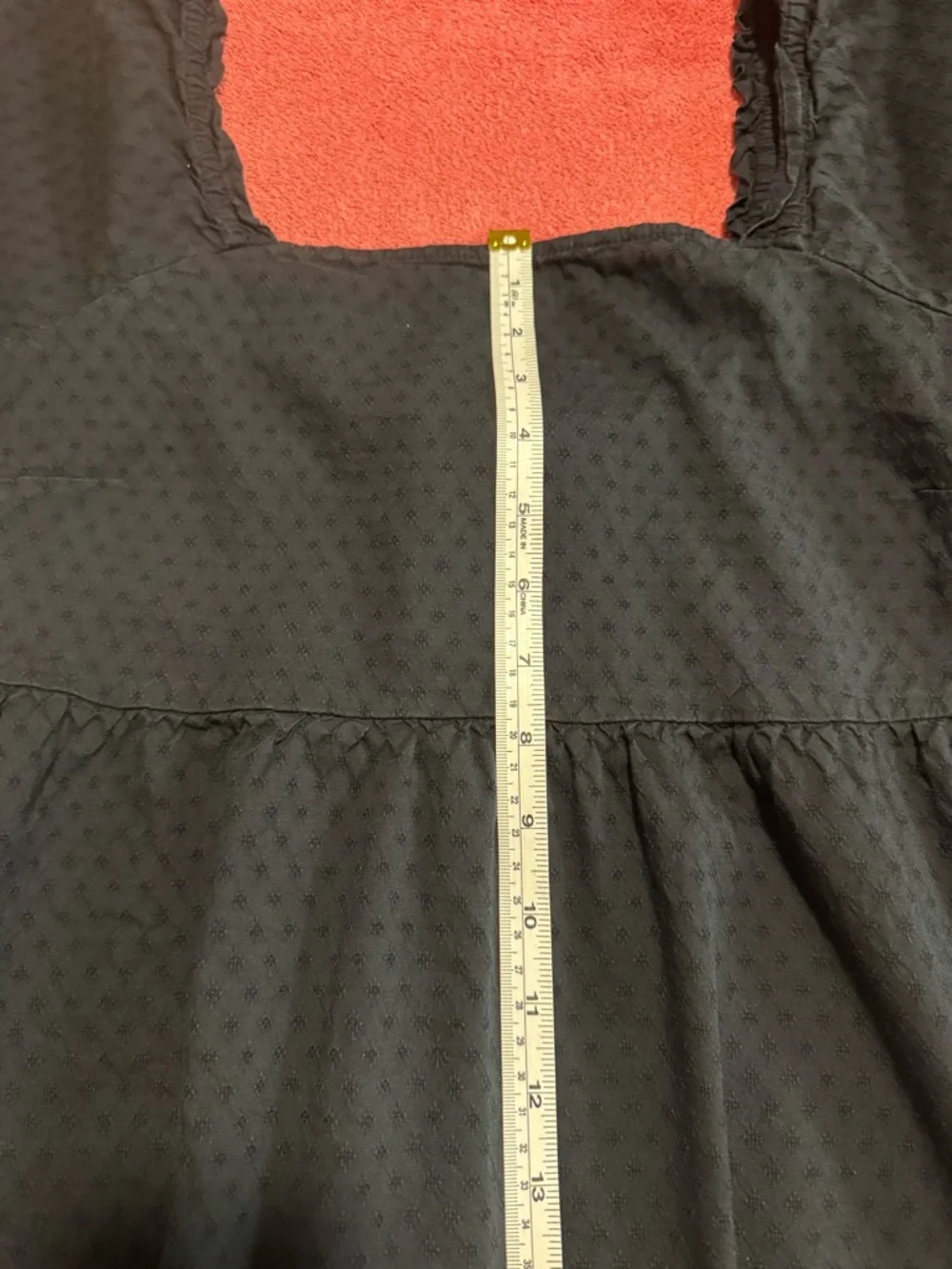Universal Thread Black Square-Neck Mini Peasant Dress - Picture 8 of 10